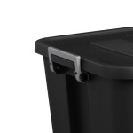 Sterilite 20 Gallon Latch Tote Plastic, Black