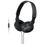 Sony MDR-ZX110 Wired On-Ear Headphones, Black